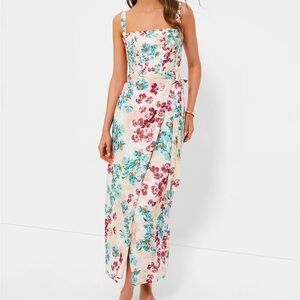 NWT Agua by Agua Bendita Prado Cinefila Floral Maxi Wrap Dress